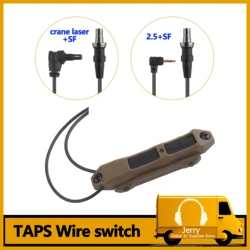 Flashlight Remote Dual Function Switch Button Tactical Airsoft Pressure Switch for Tactical Flashlights and PEQ-15 NGAL Laser