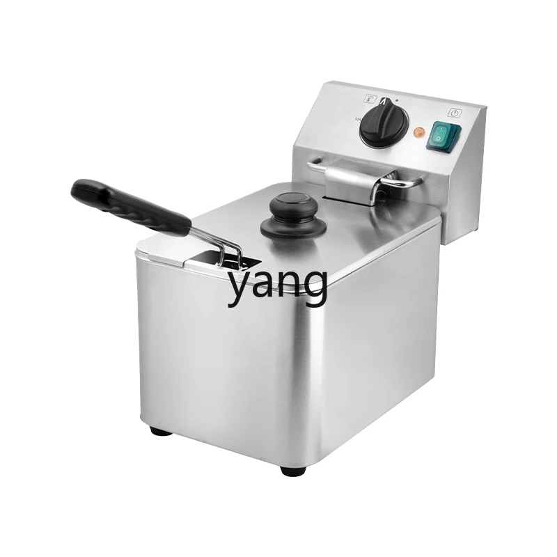 CX Commercial Electric Fryer Single Double Cylinder Large Capacity Fryer Chicken Chop Fries Machine