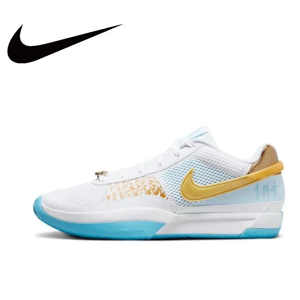 thumbnail image 1 of Zapatillas de baloncesto Nike Original JA 1 Low Top cómodas con absorción de impactos para hombre y mujer, color blanco, 1 of 5