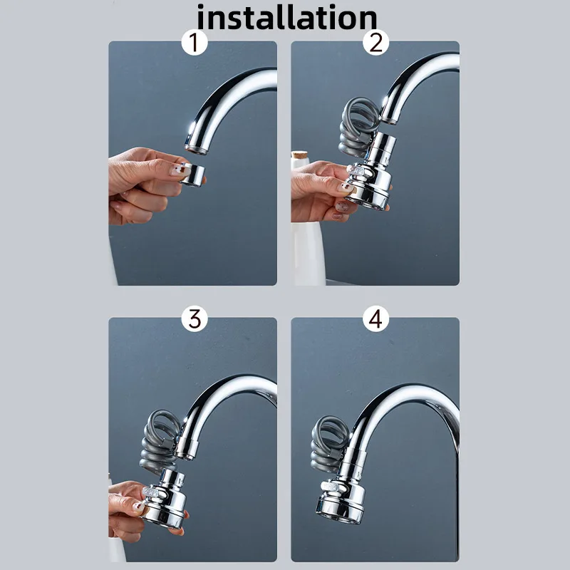 3/2 Modes Faucet Extender with Stretchable Hose Bathroom Sink Sprayer Faucet Kitchen Attachment Faucet Extender Aerator