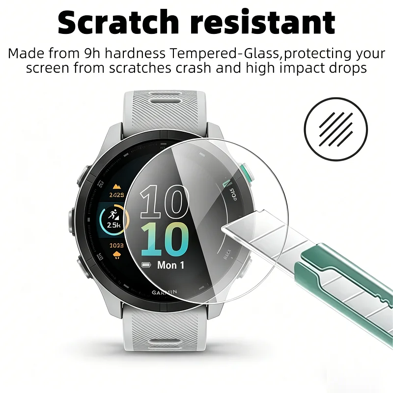 Premium Tempered Glass Screen Protector Film for Garmin Forerunner Series