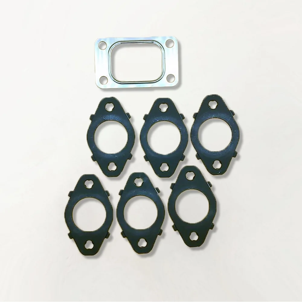 6pc 3946275 Exhaust Manifold Gasket & Turbo Divided Gasket 3901356 for Cummins Dodge Ram 5.9L