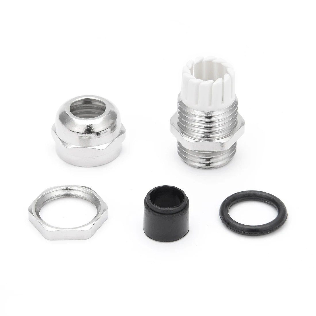 10Pcs Metal Cable Gland PG7 Waterproof Nickel Plated Copper Cable Glands Joints Adjustable Wire Connector for 3-6.5mm Dia