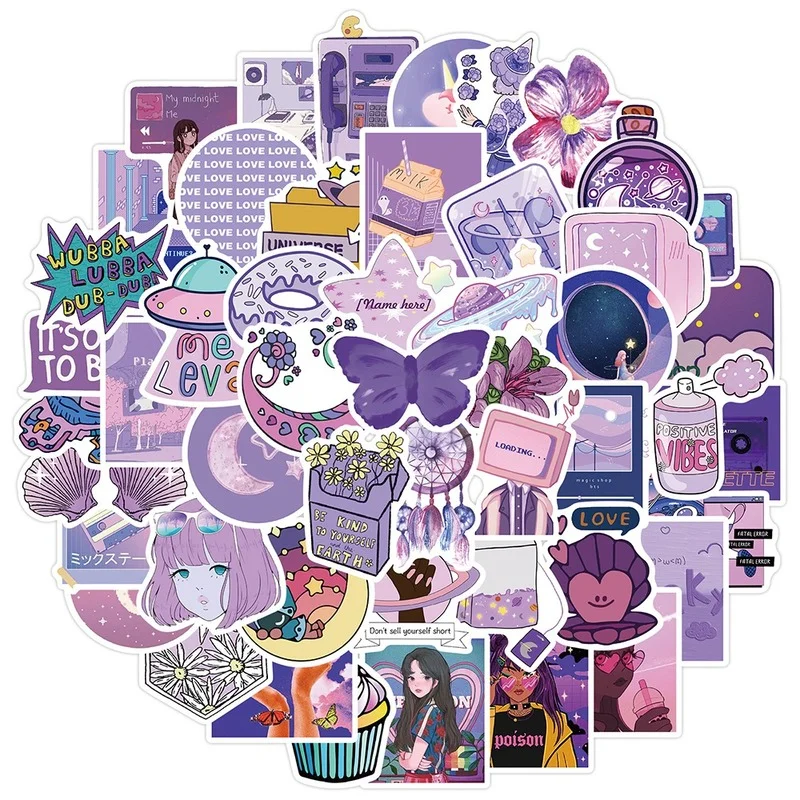 

10/30/50PCS Cute Cartoon INS Style Girl Graffiti Stickers Laptop Phone Journal Luggage Diary DIY Decal Stationery Sticker