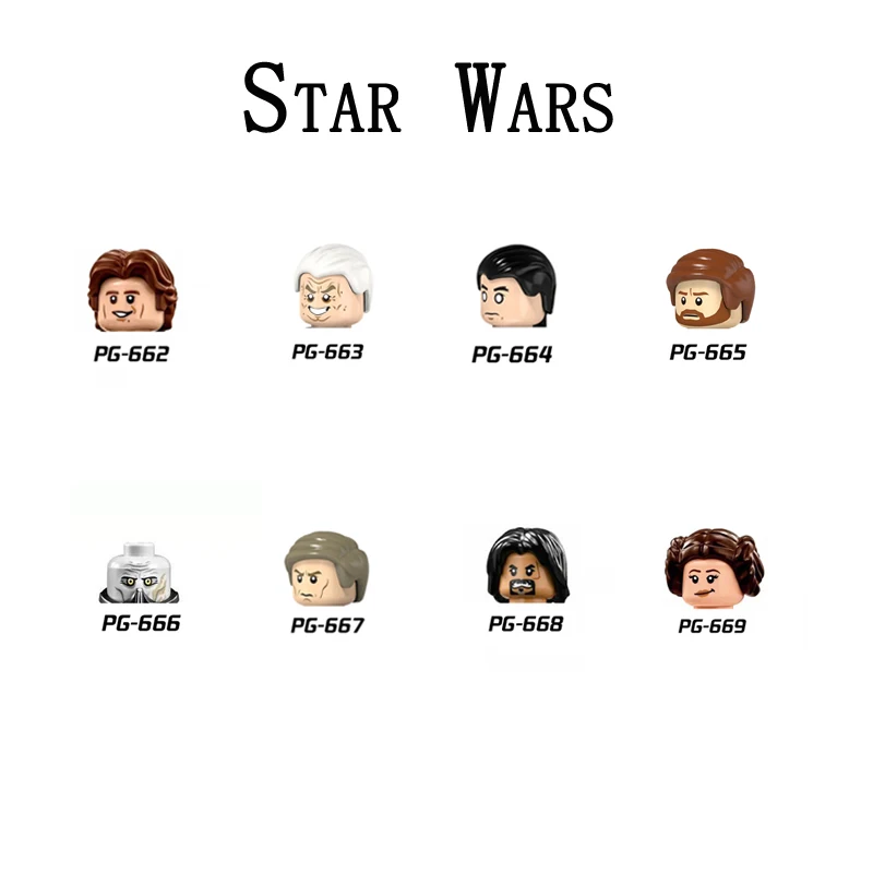 Blocchi Di Costruzione Pg8024 Figurine Di Figure Di Mattoni Pg662 Pg669 Hansero Princess Leia Pg663 Pg668 Giocattoli Da Costruzione