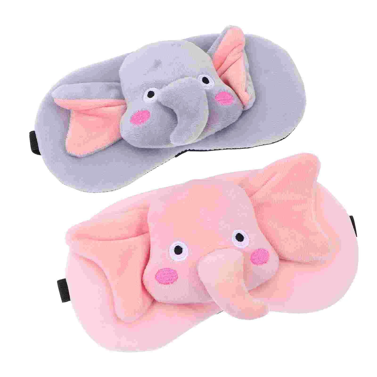 

Cute Sleep Eye Mask Cartoon Elephant Soft Blindfold Eye Cover Women Girls Travel Nap Night Sleeping