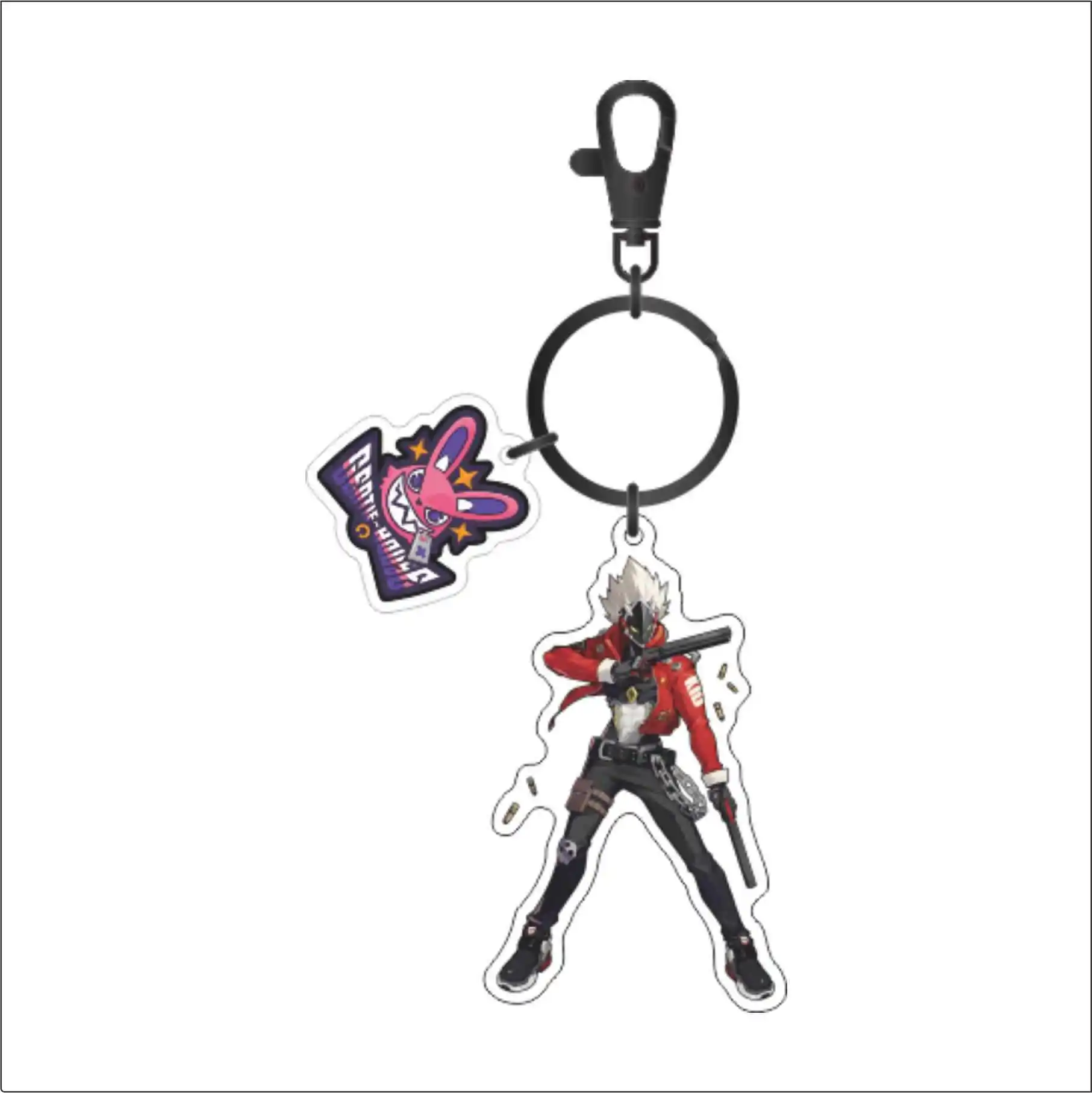 Anime Keychain Zenless Zone Zero ZZZERO Bangboo Nicole Anton Ivanov Acrylic Key Chain Keyring Strap Figure Cosplay Accessories Gifts