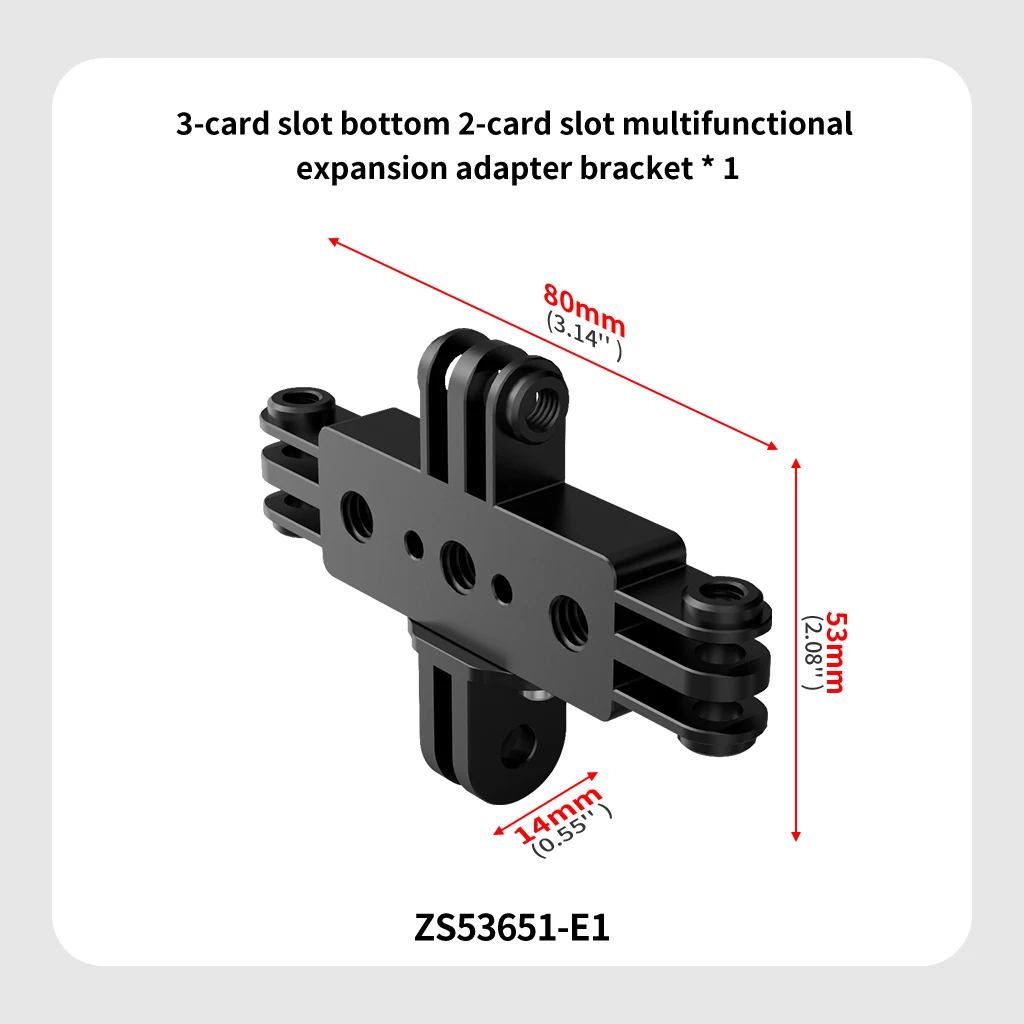 3-Position Licht Stand Halterung Handy Halter Stativ 1/4 Verlängerung Halterung für Gopro Action 5Pro Mic Füllen Licht live-Übertragung – Detail 14