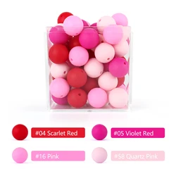 20-Piece Set of Mixed Size Silicone Beads for DIY Jewelry and Craft Projects (D Set)