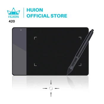 HUION OSU 420 4" Graphic Digital Tablets Professional Signature Drawing Tablets Handwriting Tablet Black 2048 Levels 176 x 111mm 1