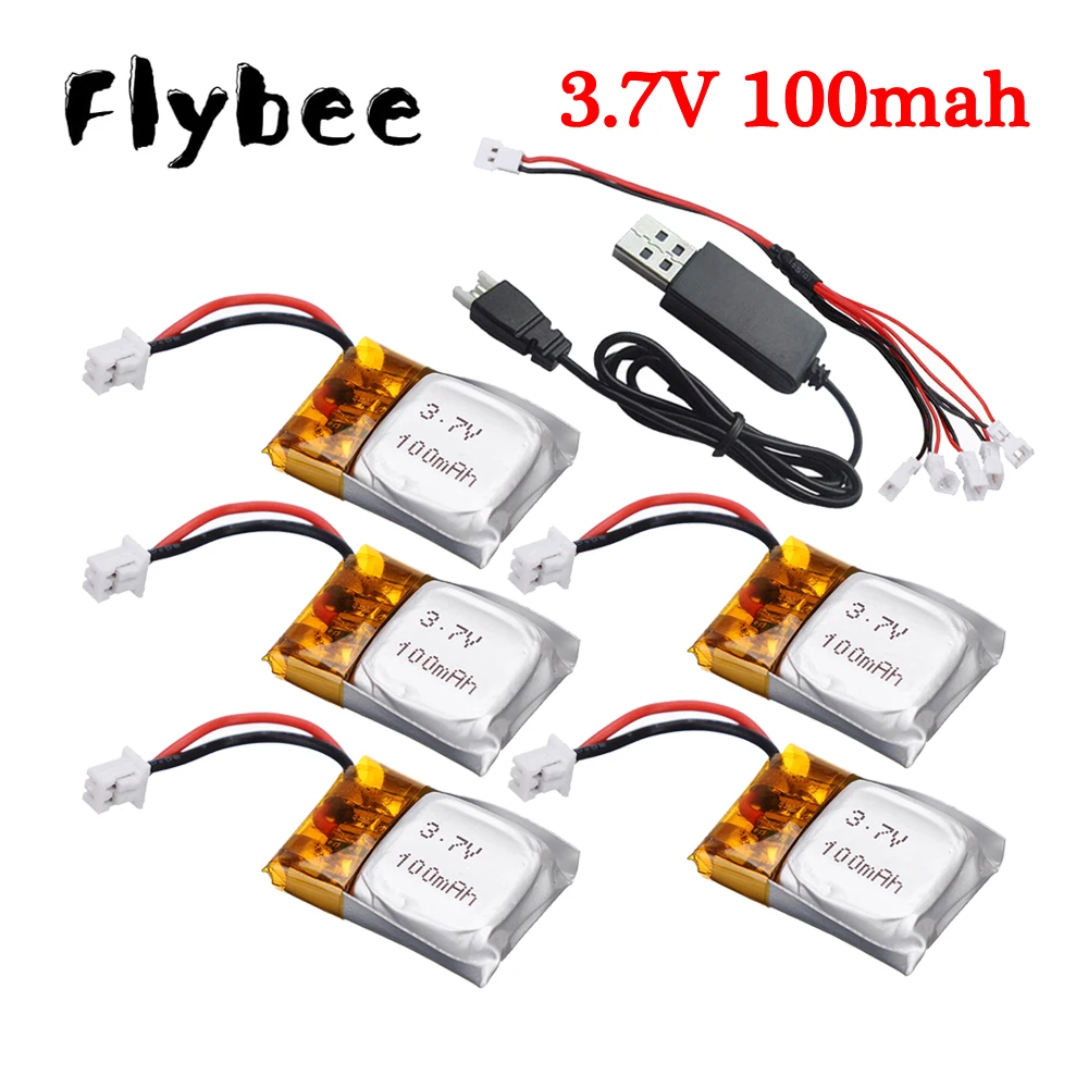 Аккумулятор для квадрокоптера Wltoys V272 V282 V292 JXD JD395 Hubsan H111, 3,7 в, 100 мАч