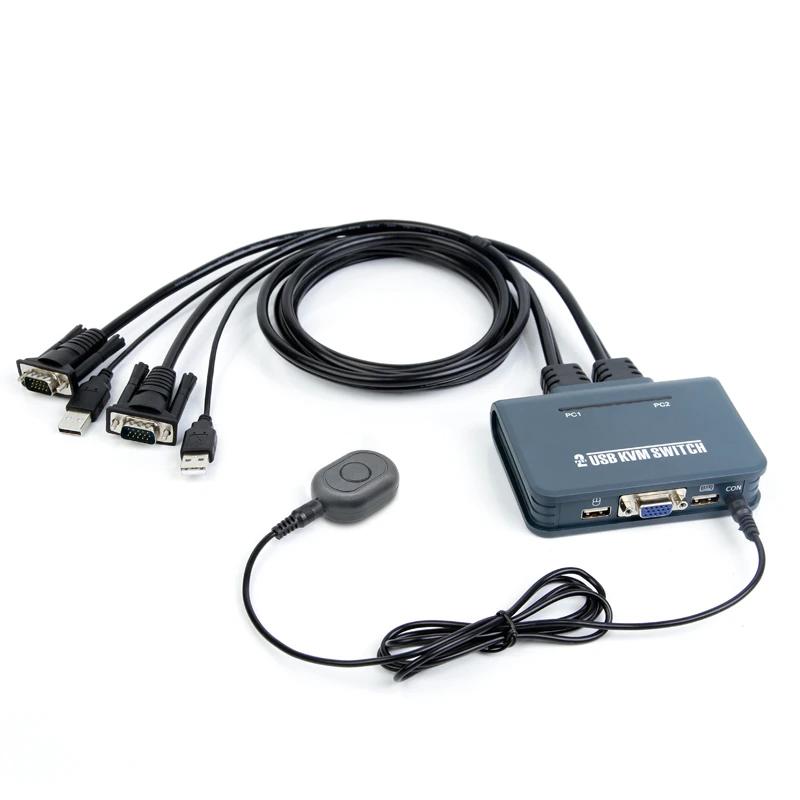 ontwikkeling Implementeren werkwoord Usb 2.0 Vga Kvm switch Converter Controle 2 Computers Vanaf Een Enkele  Console Twee Pc Delen Een Set Van Toetsenbord muis En 1 Monitor| | -  AliExpress