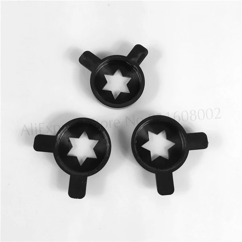 Ice Cream Machine Parts 3 Black Hexagram Modeling Caps New Parts MQL Soft Serve Ice Cream Machines Fittings Mold Lids Inner Diameter 28mm