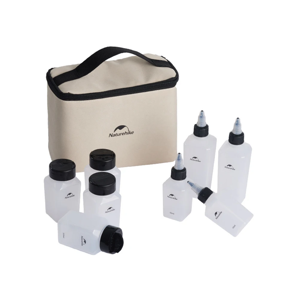 Seasoning Jar Seasoning Container Portable Spice Bottle Cookware Set Liquid Powder BBQ Picnic Storage Can
