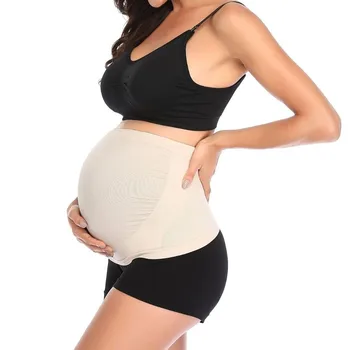 Elastic Pregnancy Belt Breathable Non-slip Back Pressure Relief Maternity Waist Support Belt for 2-10 Months Pregnant Women