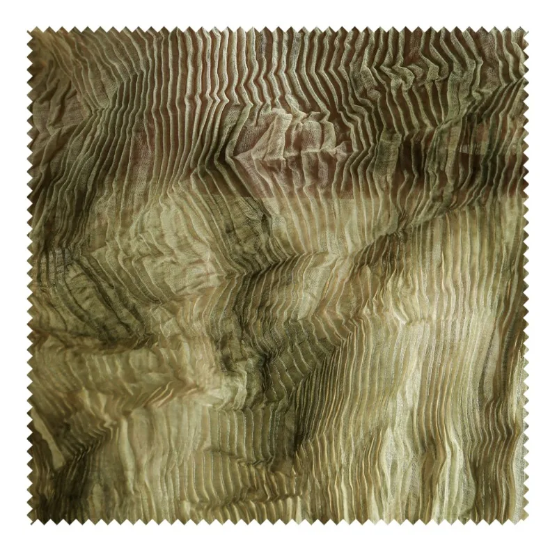 녹색 사막 질감 이쑤시개, 넥타이 염색 플리츠 원단, 내셔널 스타일 스커트 바지, 가디건 의류, 3 홈스테드