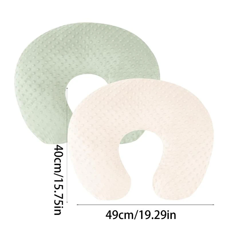 2pcs Removable Nursing Pillow Covers for Newborns Soft & Breathable Nursing Pillow Cover Lovely Pattern Designs Cover