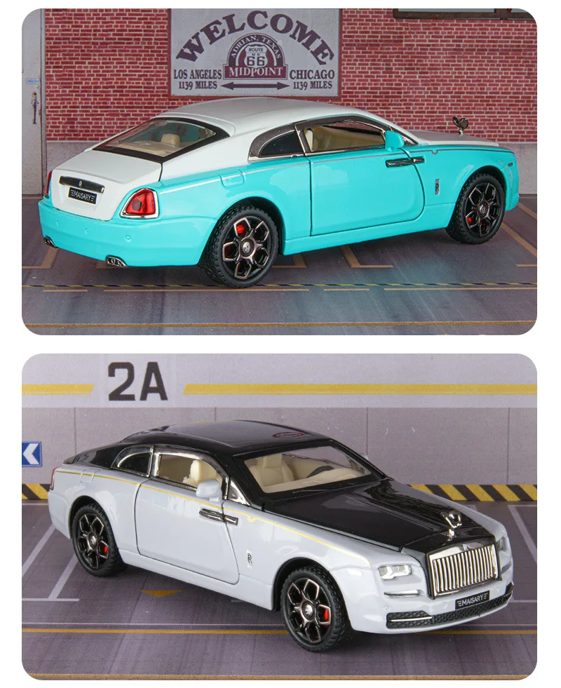 1/32 Rolls Royce Wraith Luxury Car Toy Diecast Miniature Model w