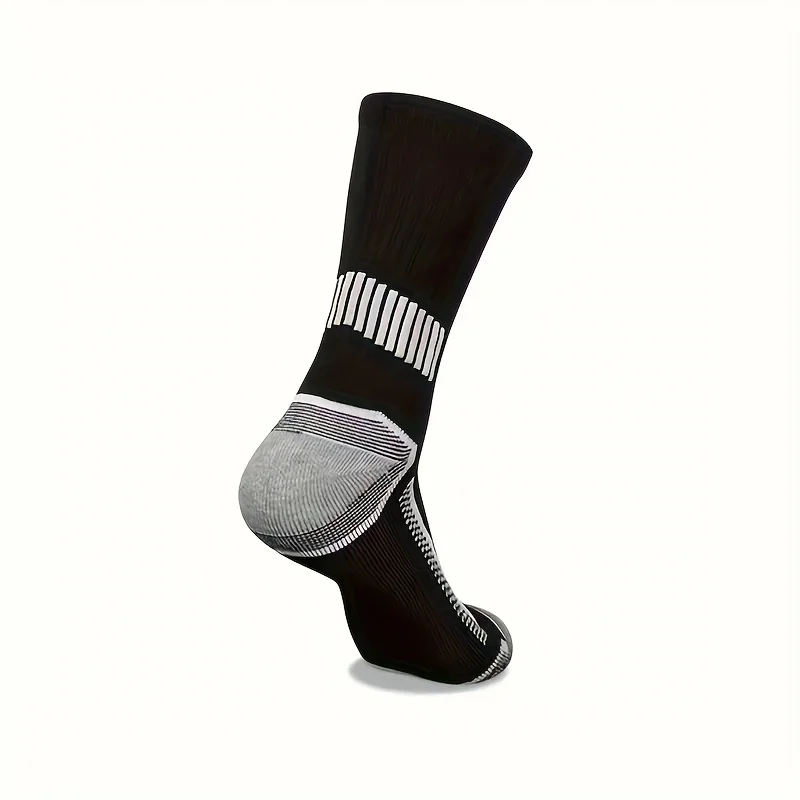 Basketball Crew Socks Set | Men’s Breathable Cushioned Sports Socks, Multi-Color
