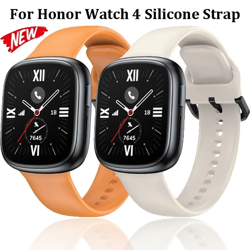 Breathable Silicone Strap with Metal Buckle