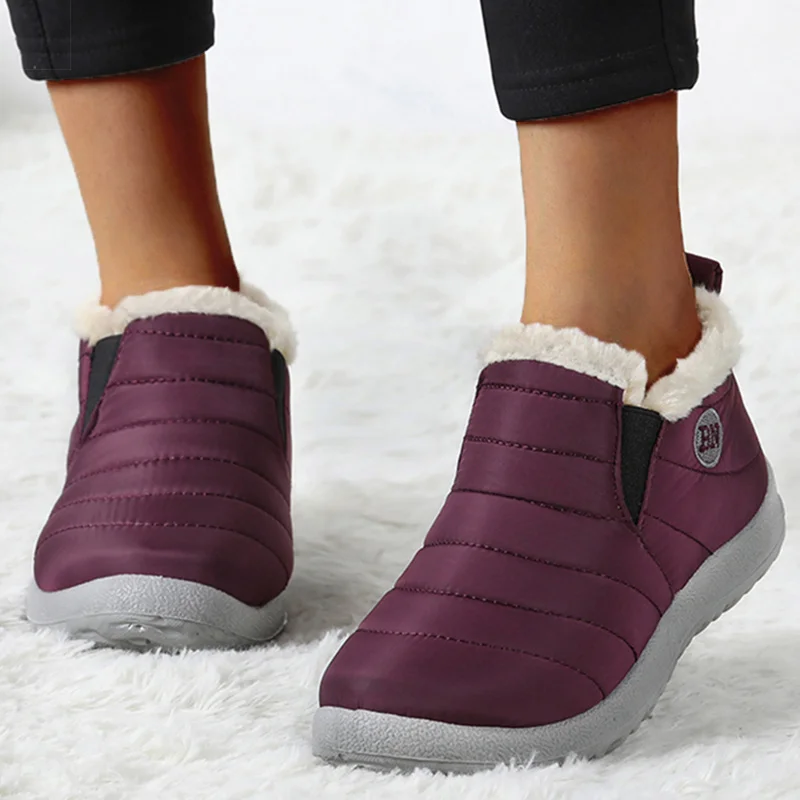 Sneakers For Women 2024 Winter Shoes Women's Sneaker Keep Warm Winter Sneakers With Fur Vulcanize Shoes For Women Trend Footwear