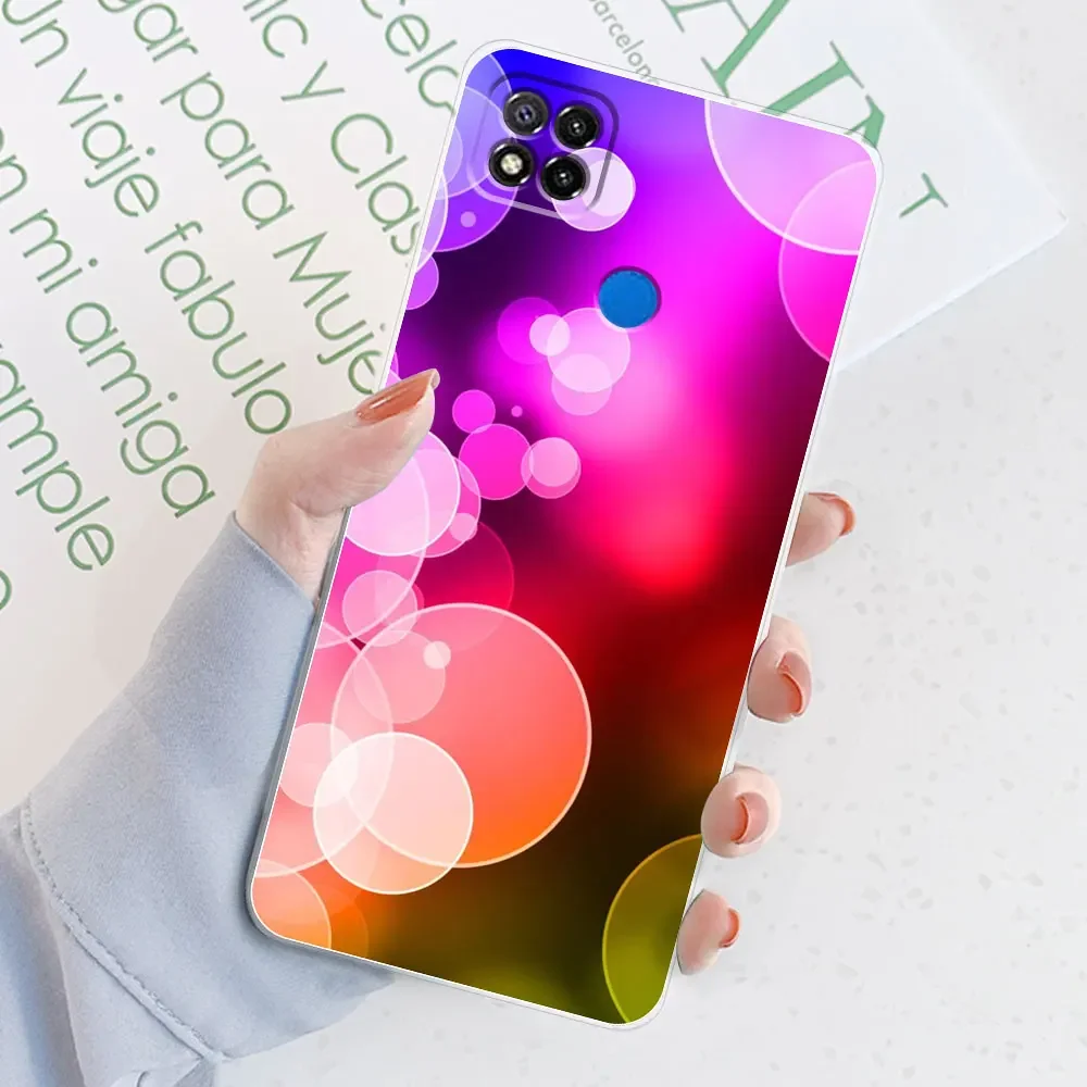 Sleek Marble Transparent Silicone Soft TPU Case - Stylish Protective Bumper Back Cover for Xiaomi Redmi 9C/9C NFC