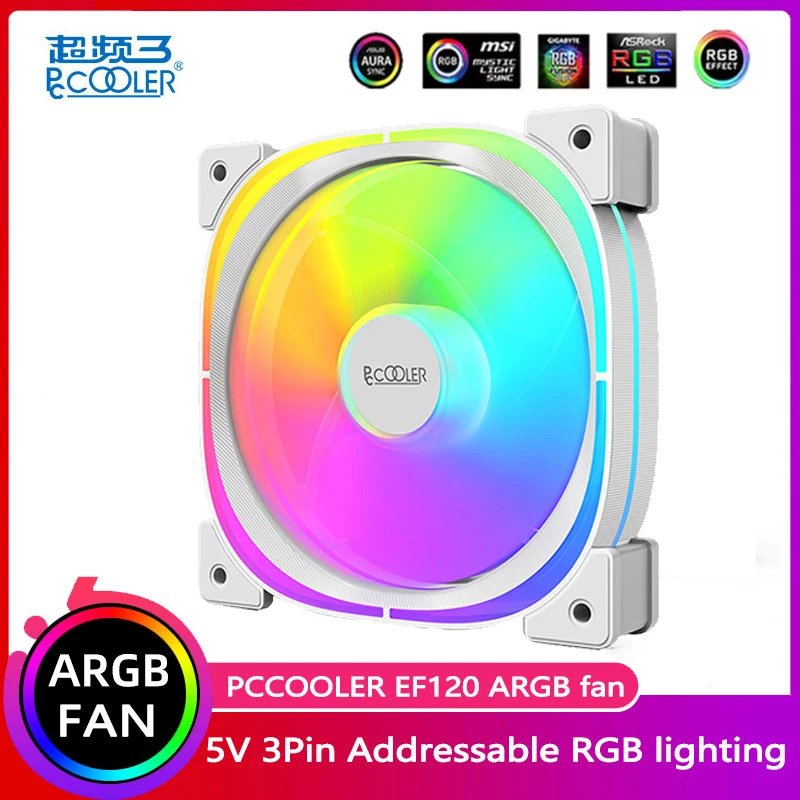 Pccooler 1x25ファン 高パフォーマンス5v 3ピンargb 61 3cfm 25 7dba 純銅油圧ベアリング 衝撃吸収 1 X1x25 Aliexpress