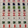 64 Blocks Leisure And Entertainment Mahjong Tile Game With Pattern Of Flag Ball 1/2 Players Funny Parent Child Game Toy Gift ﻿ 3