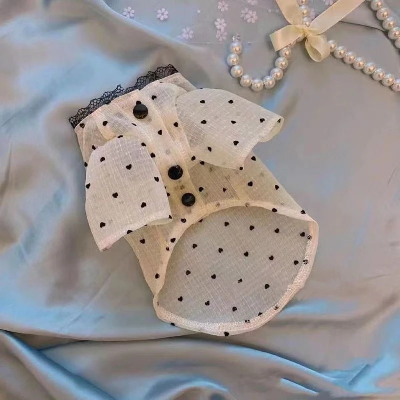 Summer Thin Pet Schneider Poodel Yorkshire Terrier Cat Small Dog Teddy Frise Pomeranian Clothes Shirts