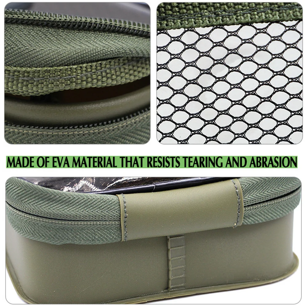 New Fishing Bag Bait Storage Bag for Carp Fishing Jig Hair Rig Reel Bag  Lightweight Outdoor EVA Fishing Case Fishing Storage