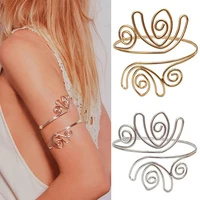 Flower Upper Arm Cuff Bracelets Bangles Armband Hollow Out Cuff Bracelets Bangle 1