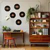 6PCS Wood Vinyl Record Shelf Wall Mount Small Wall Record Holder Display Shelf Vinyl Record Shelves Record Album Display Holder 4