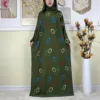 Abaya musulmane à double chapeau pour Ramadan, vêtements de prière africains, coton solide, broderie, adt, dubaï, turquie, islam, nouveau, 2025