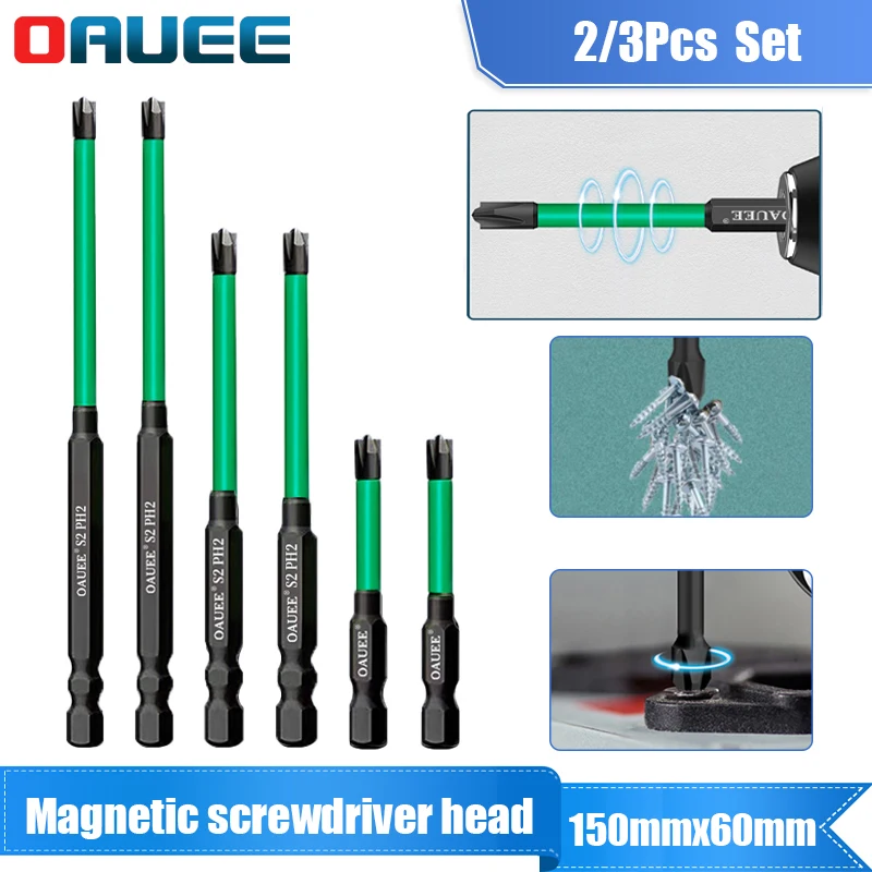 2/3pcs 65/110/150mm Special Slotted Cross Screwdriver Bit For Electrician Fph2 For