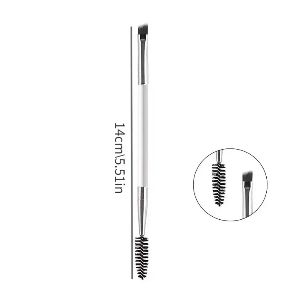 1pcs Two-headed Eyebrow Brush Spiral Diagonal Corner Makeup Brush Wood Handle Easy To Carry Beautiful Makeup Tools Beauty makeup brushes