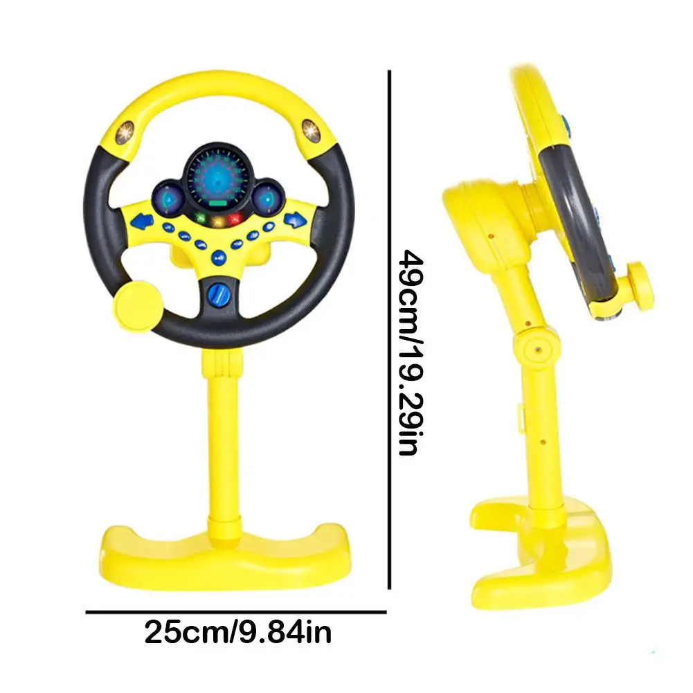 Children Simulated Driving Steering Wheel Toy Eletric Baby Toys Kids Light And Sound Educational Stroller Driving Vocal Toys
