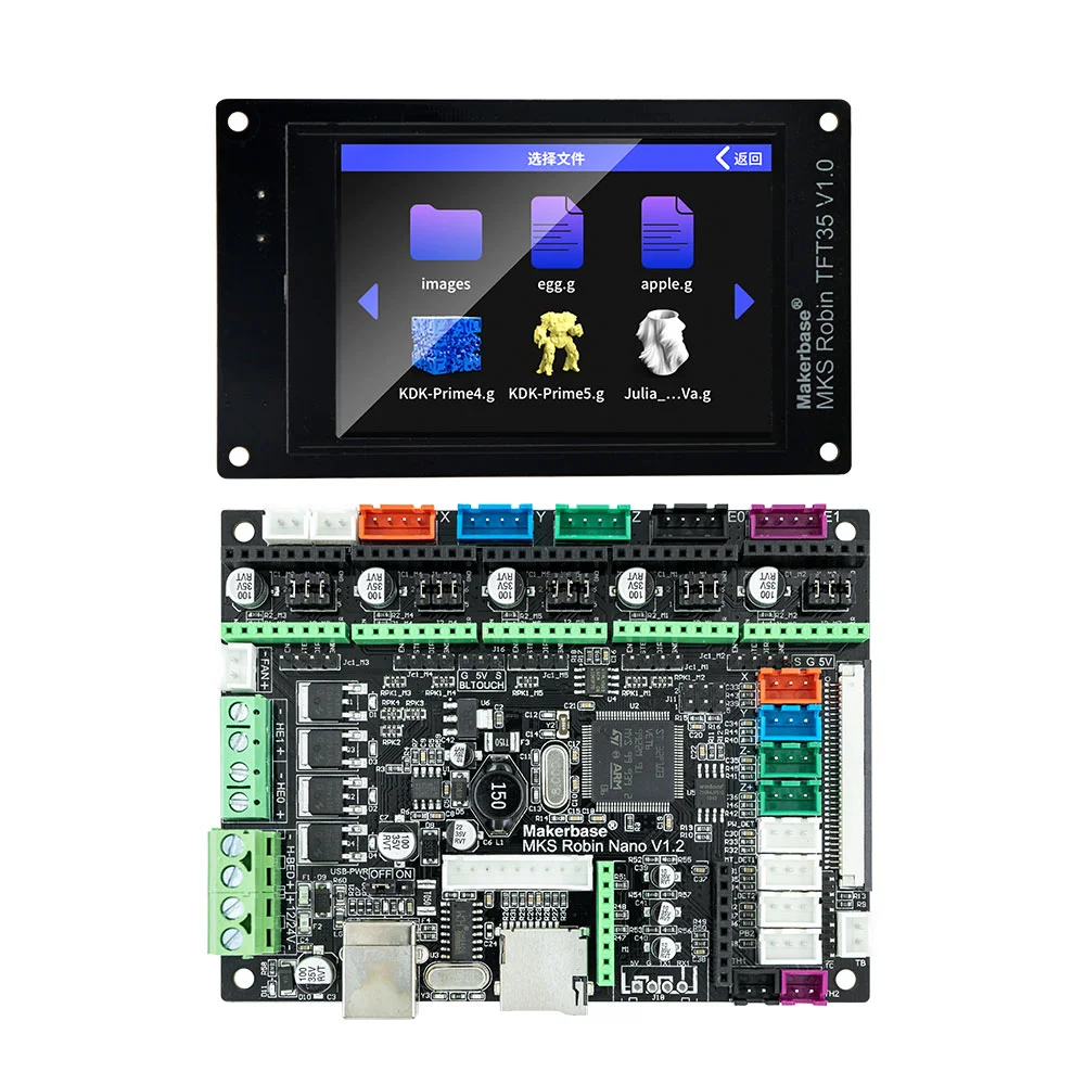 MAKERBASE  MKS Robin Nano V3  , 3D , 32 Ʈ Ʈѷ ŰƮ, TS35 ġ ũ ÷, Robin Nano V1.2