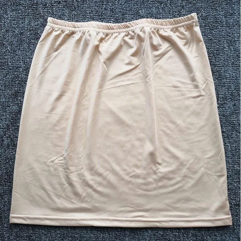 Mini Skirt Women Casual Summer Slips Basic Underdress Loose Half Slips Petticoat Underskirt