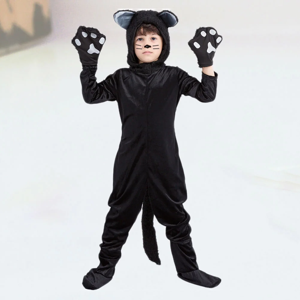

Kids Costume Plush Hooded Romper Jumpsuit for Toddler Party Costume Outfit Size