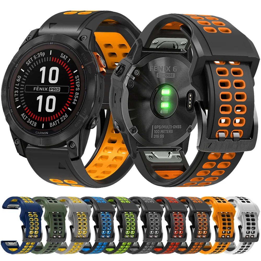 Per Garmin Fenix 7X 7 6 6X Pro 5 5X Plus Cinturino Quickfit Cinturino Tactix Delta Enduro 2 Descent Mk1 Mk2 Mk2I Braccialetto Braccialetto