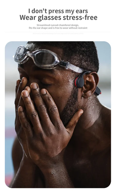 Cuffie A Conduzione Ossea IPX8 - Impermeabili Per Nuoto, Bluetooth 5.3, Memoria 32G - Foto 5