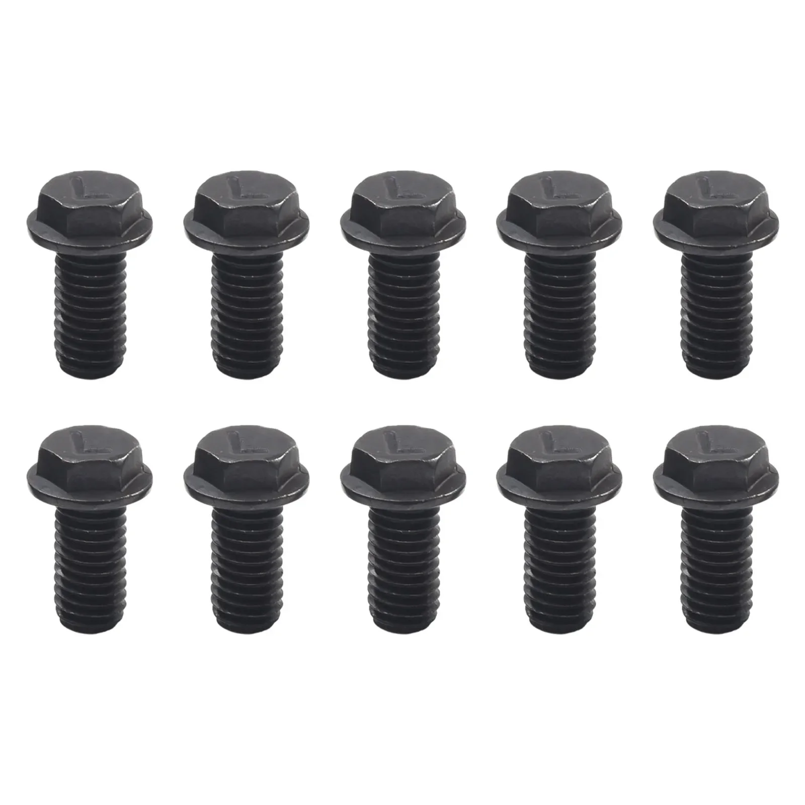 Saw Blade Screw M8 M7 M6 Left Hand Thread Hex Flange 6mm/7mm/8mm 10pcs For Cutting Machine Tool Parts