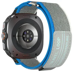 Sport Nylon Wristband Loop - Premium Bracelet Strap for Galaxy watch Ultra (Grey)