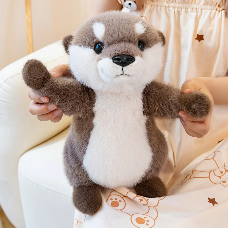 Charming Magnetic Otter Plush Toy - Soft Stuffed Animal Doll