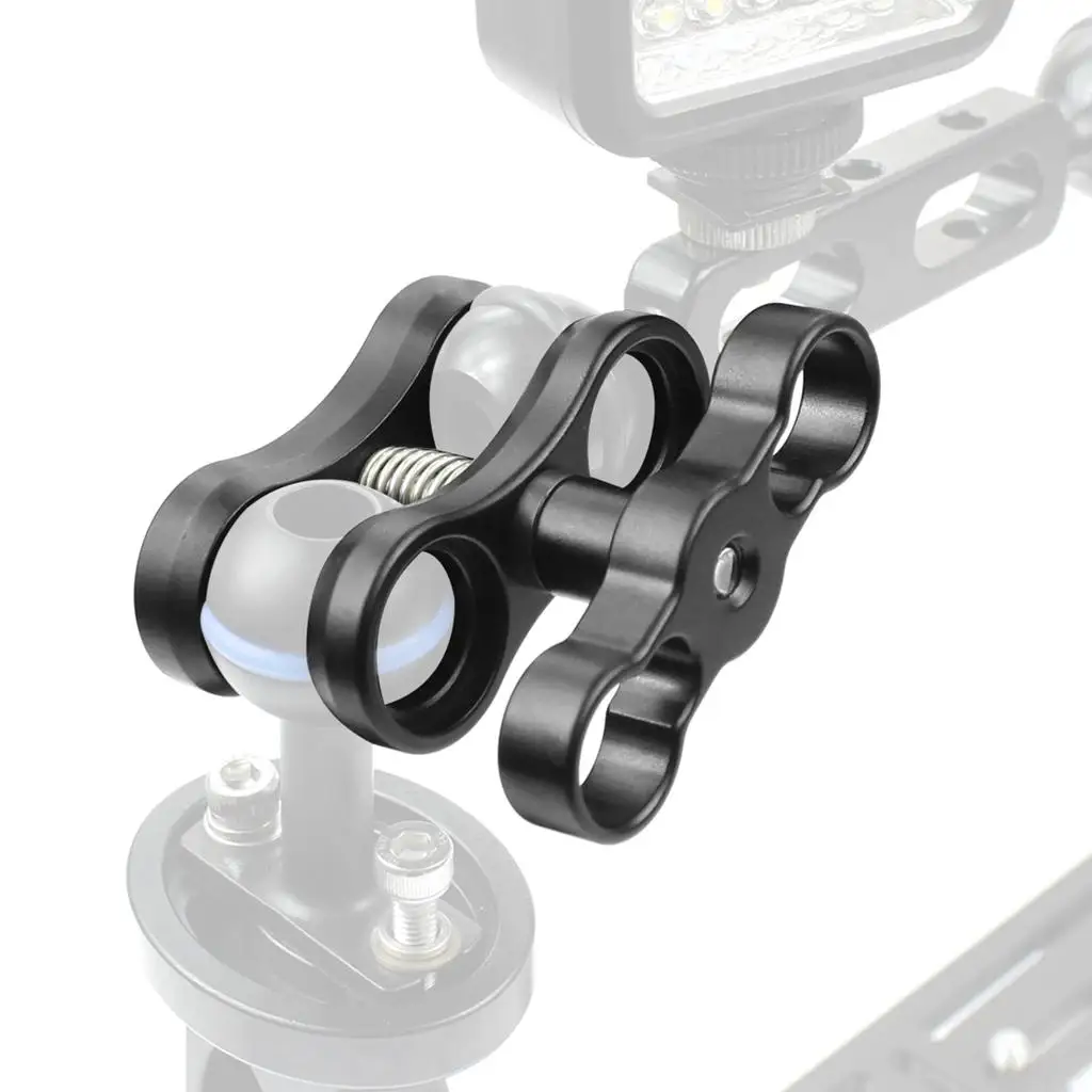 1 inch Ball Clamp for Underwater Scuba Diving Camera Lights Fast and Easy Mounting