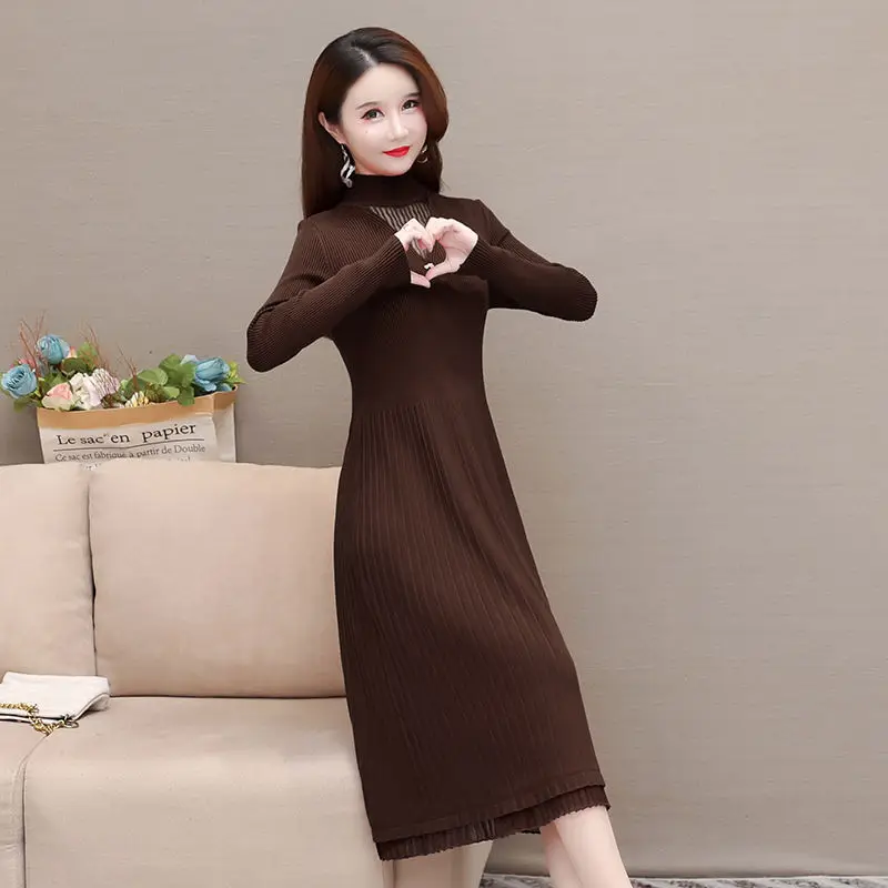 

Женский свободный пуловер, свитер средней и длины, прикрывающий живот, осень 2023