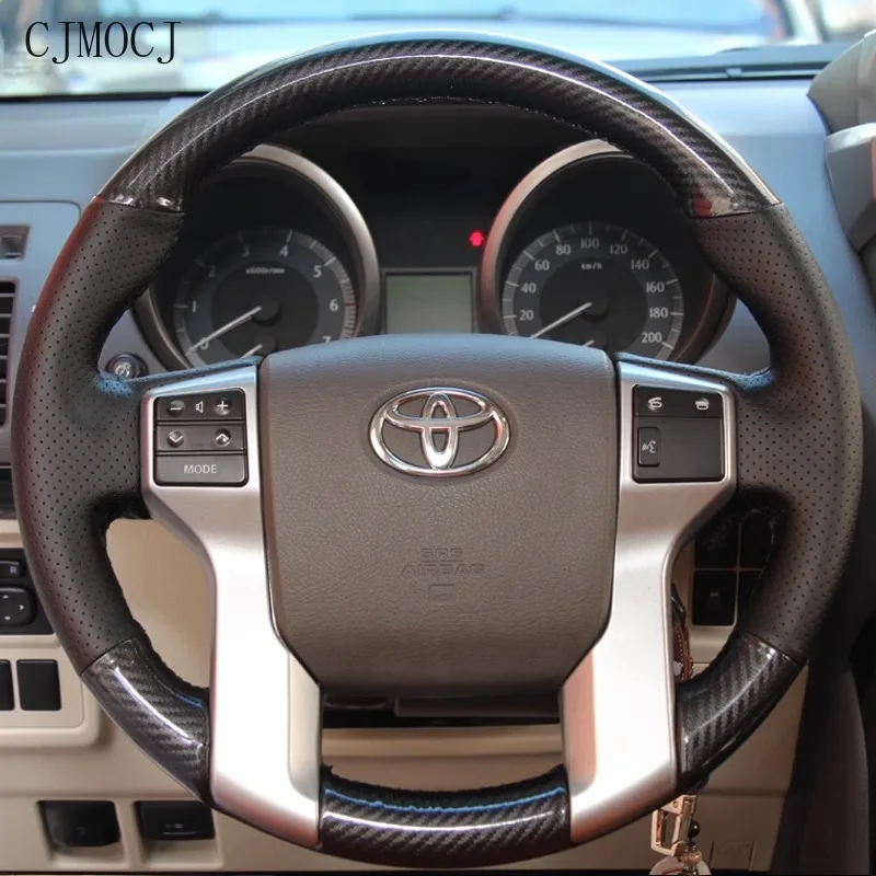 

For Land Cruiser Chr Tantu Overlord New Old Hand Sewn Leather Steering Wheel Cover Special Sewing for Special Vehicles