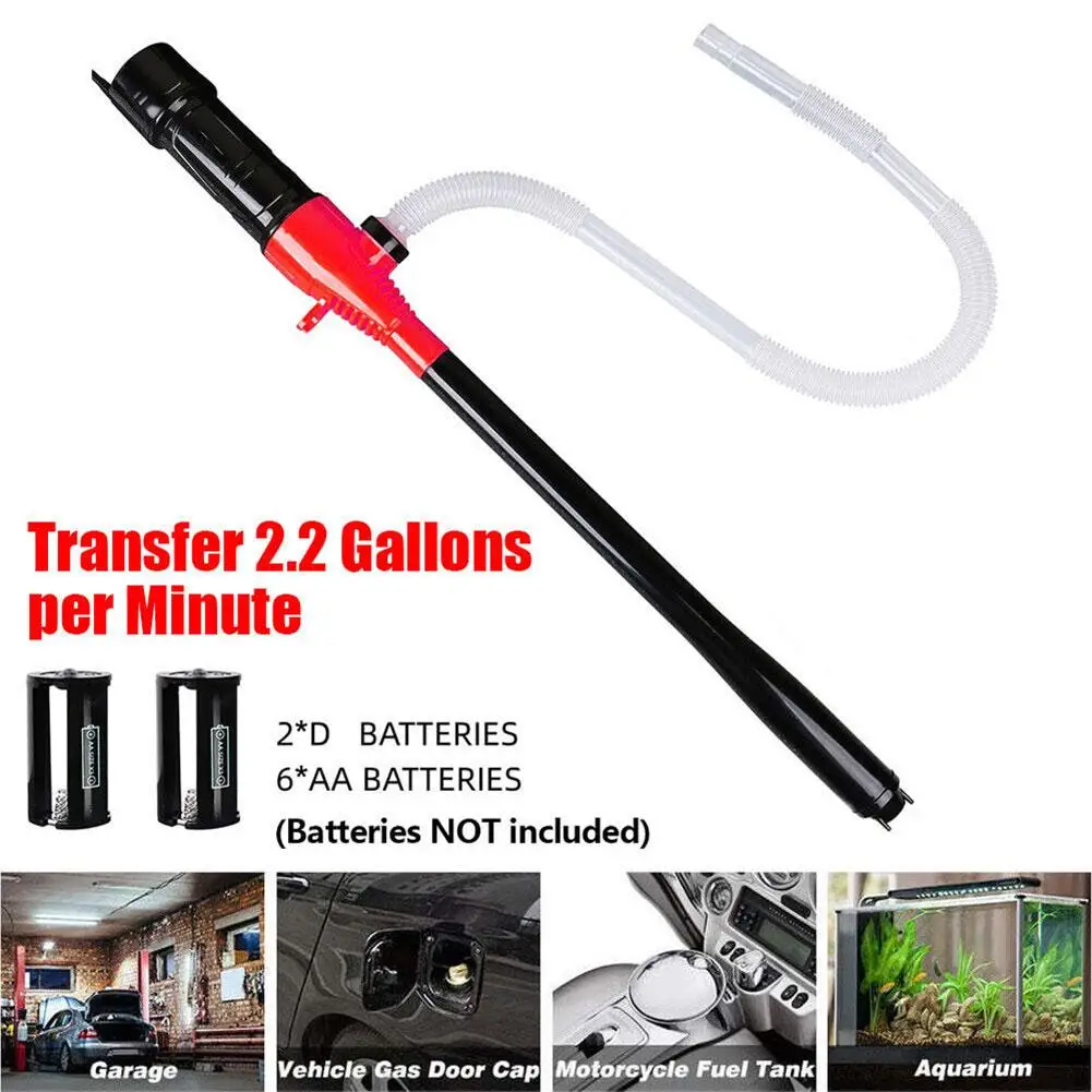 Portable Liquid Transfer Pump Battery Operated Siphon Liquid Extractor Pump 2.2 Gallons Per Min