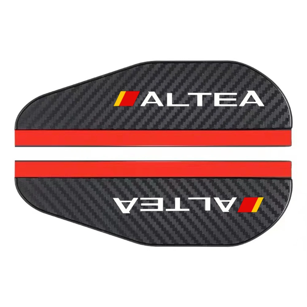 2Pcs Carbon Fiber Car Rearview Mirror Eyebrow Rain Cover For Seat ALTEA AROSA Mii EXEO LEON TOLEDO CUPRA IBIZA ARONA ALHAMBRA