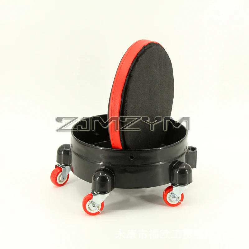 Rolling Bucket Dolly Easy To Use Car Wash Bucket Dolly Car Accessories Swivel Rolling Seat Cushion with Wheel Accessories
